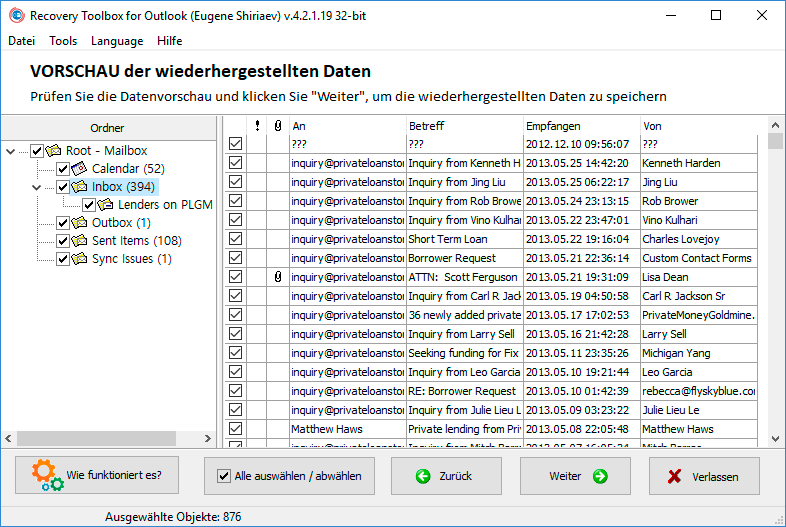 microsoft outlook wiederherstellung tool download