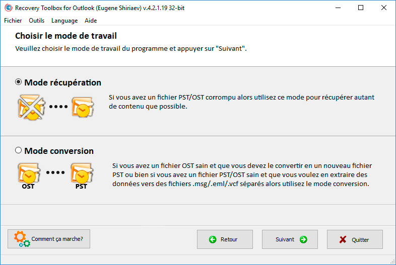 restaurer les courriels microsoft outlook