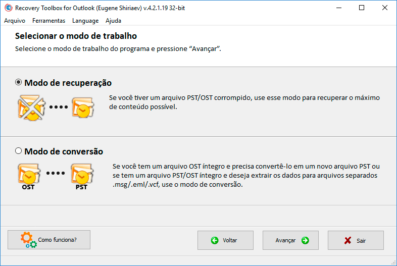 restaurar e-mails do microsoft outlook