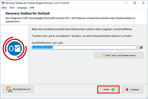 Wie repariere ich eine beschädigte PST-Datei?