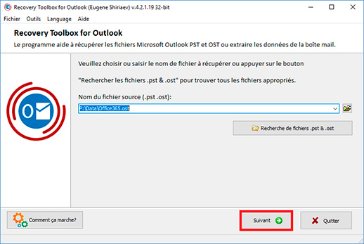 comment réparer un fichier pst corrompu