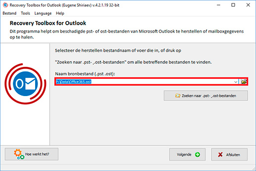 .ost reparatie hulpprogramma