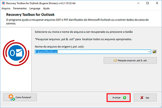 como reparar um arquivo pst corrompido